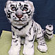 Order A white tiger cub in the style of still life. Dilara. Livemaster. . Stuffed Toys Фото №3