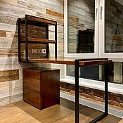 Для дома и интерьера handmade. Livemaster - original item Solid birch desktop with pull-out cabinet (project g. Mytishchi). Handmade.