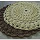 Knitted Mat of cord DREAM-2. Carpets. knitted handmade rugs (kovrik-makrame). My Livemaster. Фото №4