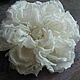 White Brooch Big Flower / Wedding Decoration. Brooches. fancyflower. My Livemaster. Фото №4