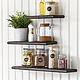 A set of wall shelves made of dark ash, 30cm, 45cm and 60cm. Shelves. Foxwoodrus. Online shopping on My Livemaster.  Фото №2
