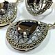 Jewelry set marcasite cubic zirconia silver 925 VAR0002. Jewelry Sets. Sunny Silver. My Livemaster. Фото №6