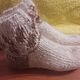 Заказать Socks with ornaments of dog's hair (double thread). Vse naturalnoe ot Svetlany.. Ярмарка Мастеров. . Socks Фото №3