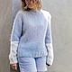 Soft blue mohair sweater, Sweaters, Krymsk,  Фото №1