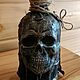 A bottle with a 'Skull' decor'. Bottle design. newandw. My Livemaster. Фото №6