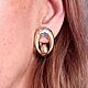 Винтаж: Клипсы. Серьги винтажные. Lorena.bijoux. Интернет-магазин Ярмарка Мастеров.  Фото №2
