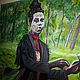 Заказать Фосфорная Картина "Барон Самеди" Néhémy Pierre-Dahomey. Картины акрилом. ART: Vera Lee Raven. Ярмарка Мастеров. . Картины Фото №3