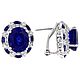 Серьги сапфиры (17.1 ct.), цирконы, серебро 925 пробы. Серьги классические. Максимов - ювелир. Интернет-магазин Ярмарка Мастеров.  Фото №2