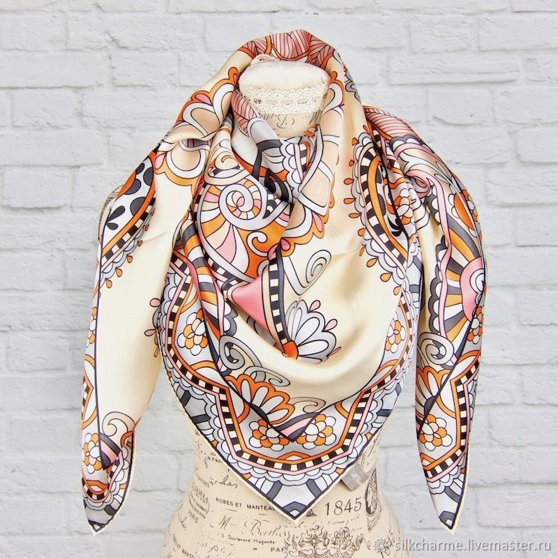шелковый шарм платки