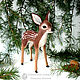 Fawn-miniature interior, deer felted wool. Felted Toy. Woolen Zoo. Online shopping on My Livemaster.  Фото №2