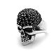 Кольцо из серебра Night Skull TPR38-01. Кольца. Blacksilver. Интернет-магазин Ярмарка Мастеров.  Фото №2