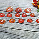 Cabochons of carnelian. Cabochons. creative_work. My Livemaster. Фото №4