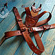 Waist belt: DANDY leather suspenders. Suspender. VOLGA-VOLGA. My Livemaster. Фото №6