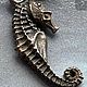 Винтаж: Seahorse. Клипсы на винтах. AEFinC4. Серьги винтажные. Винтажная Америка. Ярмарка Мастеров.  Фото №6