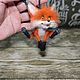 Лисичка "Сандра". Войлочная игрушка. Волшебный мир игрушек (Valyalechki). Ярмарка Мастеров.  Фото №4