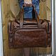 Bag leather travel 187, Travel bag, St. Petersburg,  Фото №1