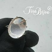 Украшения handmade. Livemaster - original item Ring: Silver ring with rose quartz 