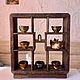 Чайная полочка. Шкафы. Joyful Art wood. Ярмарка Мастеров.  Фото №6