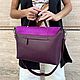Сумка Helen фиолетовая кожа/замша. Классическая сумка. Shapely Bags - Сумки с душой Питера. Ярмарка Мастеров.  Фото №5