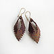 Handmade earrings. Fair Masters - handmade. Buy bead earrings light weightless Autumn leaves.
