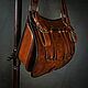 Order Hunting bag made of leather, a bag mod.3 Woodcock. Labour. Livemaster. . Gifts for hunters and fishers Фото №3