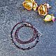 Order Beads necklace made of almandine garnet and black spinel cut. kvk1. Livemaster. . Beads2 Фото №3
