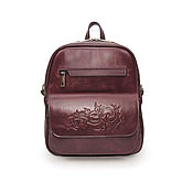 Сумки и аксессуары handmade. Livemaster - original item Backpacks: Women`s Burgundy Dinah Mod Leather Backpack Bag. Sr29t-182. Handmade.