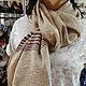  Handmade woven scarf linen. Scarves. rezan (rezan). My Livemaster. Фото №6