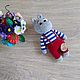 Knitted Hippo, Stuffed Toys, Yeisk,  Фото №1