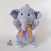 Куклы и игрушки handmade. Livemaster - original item Stuffed toy elephant Monya plush crocheted elephant. Handmade.