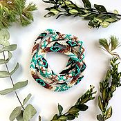 Браслеты Сафари - комплект браслетов в стиле этно зелёный бронза