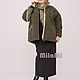 Art.4623 Jacket fur combined with the waterproof fabric khaki. Outerwear Jackets. MilaMi. My Livemaster. Фото №6