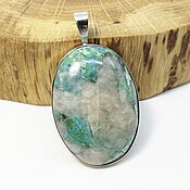 Украшения handmade. Livemaster - original item Pendant with turquoise in quartz Ayakashi. Handmade.