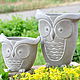 Order Owl large and small concrete pots for home and garden. Decor concrete Azov Garden. Livemaster. . Vases Фото №3