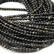Материалы для творчества handmade. Livemaster - original item Copy of Copy of Tiger eye 4 mm, smooth ball, natural stone beads. Handmade.