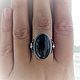 Melloni ring-black tourmaline, 925 silver. Rings. masterskai. Online shopping on My Livemaster.  Фото №2
