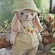 Тедди Зайка 29 см/ Teddy Bunny. Мишки Тедди. Cozy Josie. Ярмарка Мастеров.  Фото №6
