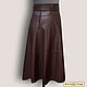Skirt 'Lyudmila' from natural. leather / suede with belt (any color). Skirts. Elena Lether Design. My Livemaster. Фото №4