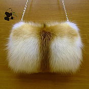 Аксессуары handmade. Livemaster - original item Fur clutch bag from the fur of the red Fox. Stylish ladies accessory. Handmade.