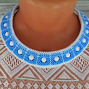 Украшения handmade. Livemaster - original item Choker necklace made of beads and agate beads. Handmade.