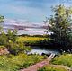 Oil painting Landscape _na Rybalko author's work, Pictures, Stary Oskol,  Фото №1