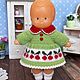 Комплект для пупсика: платье и носочки, Одежда для кукол, Санкт-Петербург,  Фото №1