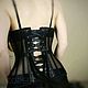 Заказать Прозрачный бельевой корсет удлиненный черный. Shi Corset (Анна). Ярмарка Мастеров. . Корсеты Фото №3