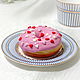Donuts con glaseado 7. Simulación. Models of dishes. florist_lyudmila. Интернет-магазин Ярмарка Мастеров.  Фото №2