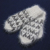 Аксессуары handmade. Livemaster - original item Children`s knitted mittens. Handmade.