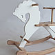  Лошадка-качалка из дерева. Мебель для детской. Добрик-wood. Интернет-магазин Ярмарка Мастеров.  Фото №2