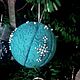 Christmas ball "Snowflake". Christmas decorations. Mashkin stuff. Online shopping on My Livemaster.  Фото №2