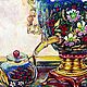 Заказать Картина маслом Тульский самовар .Картина  в раме. Картины от Валентины (kartiny-ot-valentiny). Ярмарка Мастеров. . Картины Фото №3
