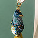 Peacock earrings-brushes 'Golden dunes-2'. Earrings-birds. Tassel earrings. Coffeelena. Online shopping on My Livemaster.  Фото №2