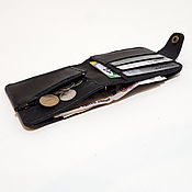 Сумки и аксессуары handmade. Livemaster - original item Wallets: Bifold with a coin holder, classic MKBXSM. Handmade.